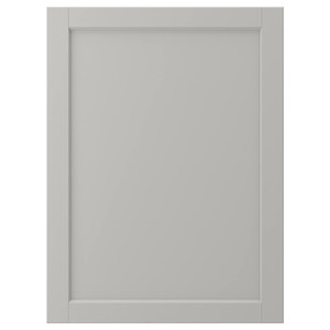 LERHYTTAN Door, light grey, 60x80 cm