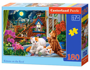 Castorland Children's Puzzle Kittens on the Roof 180ps 7+