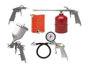 AW Air Spray Paint Gun Tool Set 5pcs