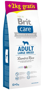 Brit Care Dog Food New Adult Large Breed Lamb & Rice 14kg (12+2kg)
