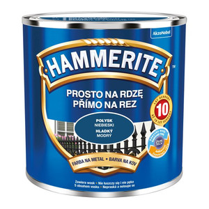 Hammerite Direct To Rust Metal Paint 0.25l, gloss blue