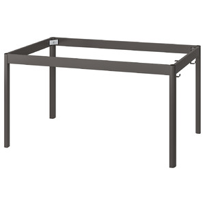IDÅSEN Underframe for table top, dark grey, 139x69x72 cm