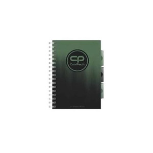 Spiral Notebook Project Book A5 100 Squared PP, grass