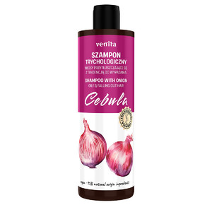 VENITA Trichological Formula Shampoo for Greasy Hair with Onion 95% Natural Vegan 300ml