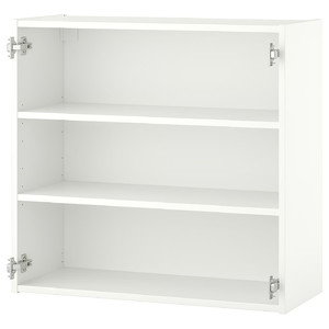 ENHET Wall cb w 2 shelves, white, 80x30x75 cm