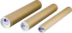 Leniar Cardboard Drawing Tube Shipping Tube 1pc 55cm 8cm