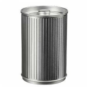 BETTHAJ Tin with lid, for coffee/tea/silver-colour, 1.3 l