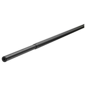 RÄCKA Curtain rod, black, 210-385 cm