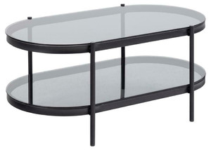 Coffee Table Bayonne, oval, black