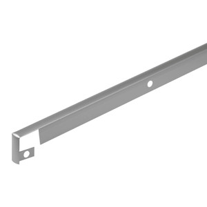 Kitchen Worktop Side Strip, 22 mm, silver