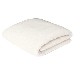 Blanket Throw Sherpa 120x150cm, ecru