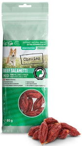 Chewies Beef Salametti Midi Beef Dog Snack 80g