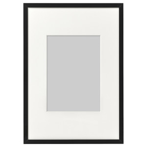 LOMVIKEN Frame, black, 21x30 cm