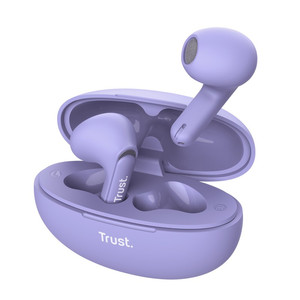 Trust Yavi Bluetooth ENC Earphones, Purple