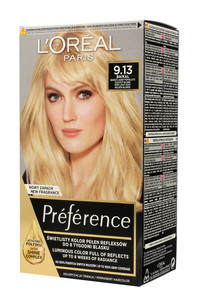L'Oréal Hair Dye Recital Préférence M Very Bright Grey Gold Blonde