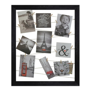 Collage Frame for Photos 40 x 50 cm, string, black