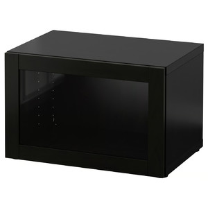 BESTÅ Shelf unit with glass door, Sindvik black-brown, 60x40x38 cm