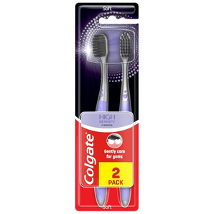 Colgate Toothbrush High Density Charcoal Soft Duo 2pcs