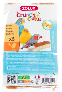 Zolux Crunchy Cake Complementary Food for Birds Apple/Banana 6pcs