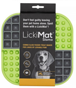LickiMat Slomo for Dogs, green