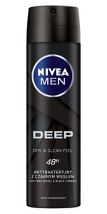 Nivea Men Deep Dry & Clean Deodorant Spray 150ml