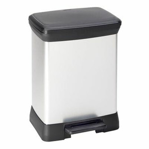 Curver Waste Bin Deco 30l, metallic