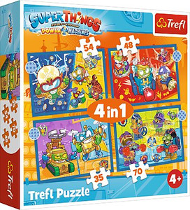Trefl Children's Puzzle 4in1 Super Things 4+