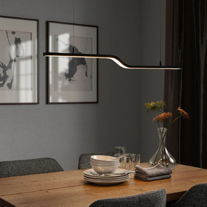 PILSKOTT LED pendant lamp, smart black
