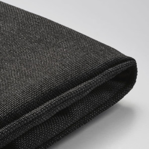 JÄRPÖN Cover for chair cushion, outdoor anthracite dark grey, 50x50 cm