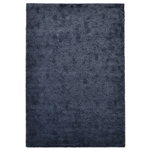 STOENSE Rug, low pile, dark blue, 170x240 cm
