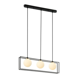 Italux Pendant Lamp Grosetta 3 x G9, black