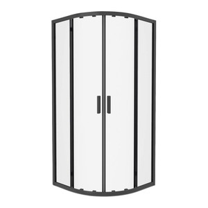 GoodHome Sliding Shower Door Beloya 90 cm, black/transparent