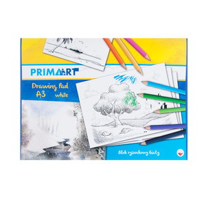 Prima Art Drawing Pad A3 20 White Sheets 1pc