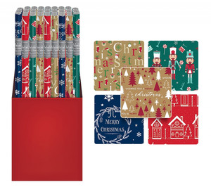 Gift Wrapping Paper Christmas 70x200cm, 1pc, assorted patterns
