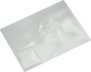 Case Envelope Plastic Wallet File A4, PP, transparent, 12pcs