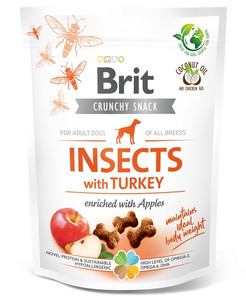 Brit Care Dog Crunchy Snack Cracker Insect & Turkey 200g