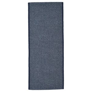 IDROTTSPLATS Rug, flatwoven, blue, 80x200 cm