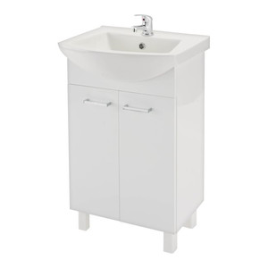 Cabinet with Wash-Basin Sat 50 cm, white