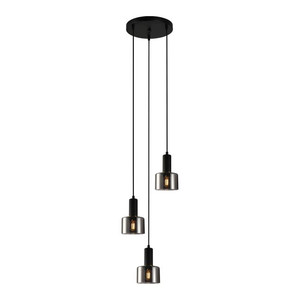 Pendant Lamp Santia 3 x 40 W E27, black/brown