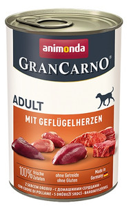 Animonda GranCarno Adult Turkey Hearts Wet Dog Food 400g