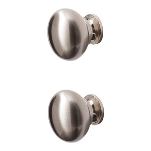 GoodHome Round Cabinet Handle Knob Chervil, steel, 2 pack