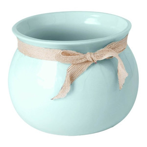 Ceramic Plant Pot 17 cm, mint