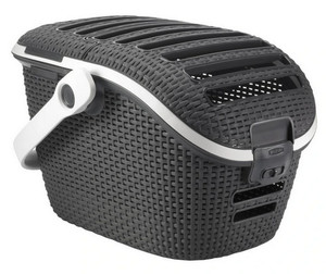 Curver Pet Carrier for Cats and Small Animals, graphite-white