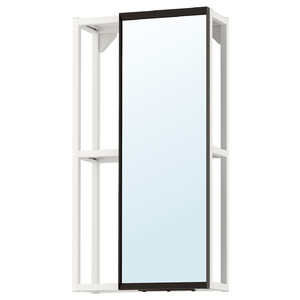 ENHET Mirror cabinet, white, 40x15x75 cm