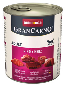 Animonda GranCarno Adult Beef & Heart Dog Wet Food 800g