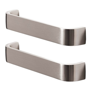 GoodHome Cabinet Handle Orris, silver, hole spacing 16 cm, 2 pack