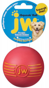 JW Pet iSqueak Ball Dog Toy Medium, assorted colours