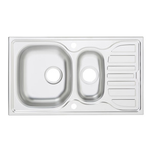 Steel Kitchen Sink Turing 1.5 Bowl with Drainer
