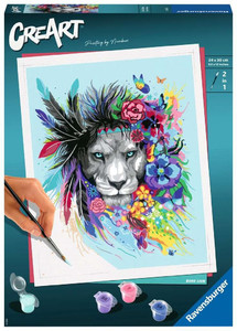 Ravensburger Painting By Numbers CreArt Boho Lion 12+