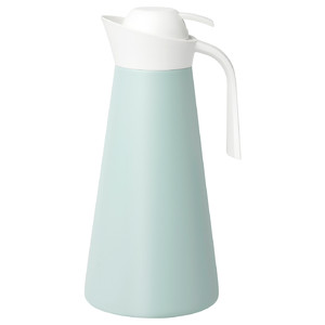 GOKVÄLLÅ Vacuum flask, light blue, 1.5 l